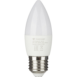 Лампа светодиодная TOPFORT 10 Вт E27 C 3000 К 800 Лм матовая