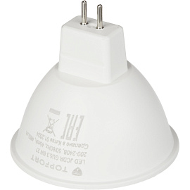 Лампа светодиодная TOPFORT 6 Вт GU5.3 MR 2700 К 480 Лм матовая