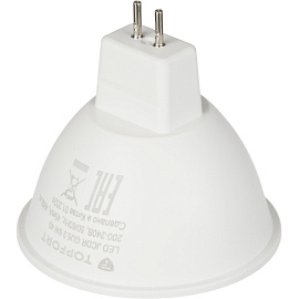 Лампа светодиодная TOPFORT 6 Вт GU5.3 MR 4000 К 480 Лм матовая