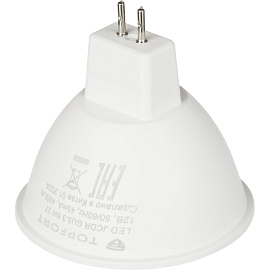 Лампа светодиодная TOPFORT 6 Вт GU5.3 MR 2700 К 480 Лм матовая