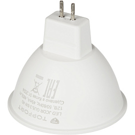 Лампа светодиодная TOPFORT 6 Вт GU5.3 MR 4000 К 480 Лм матовая