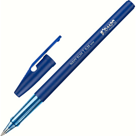 Ручка шариковая неавтоматическая Комуc Navy Slim синяя (толщина линии 0.35 мм)