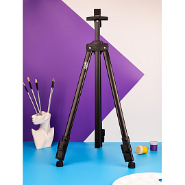 Мольберт напольный Комус Арт черный с чехлом холст до 82 см