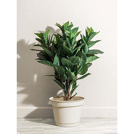 Горшок для цветов с поддоном Idiland Mint 10.7 л светло-бежевый (22.7x31 см)