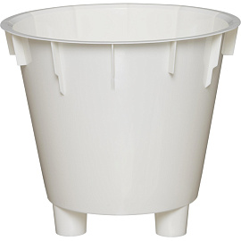 Горшок для цветов Idiland Velvet 5 л с внутренней вставкой 4.35 л светло-бежевый (20.8x23 см)