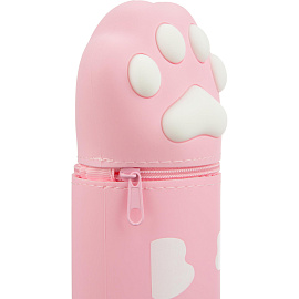 Пенал-тубус односекционный Комус Класс Кошачья лапа розовый