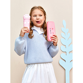 Пенал-тубус односекционный Комус Класс Кошачья лапа розовый