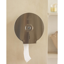 Диспенсер для туалетной бумаги рулонный Luscan Professional T2 серебристый