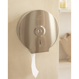 Диспенсер для туалетной бумаги рулонный Luscan Professional T2 серебристый