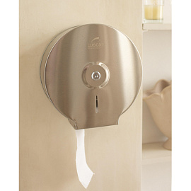 Диспенсер для туалетной бумаги рулонный Luscan Professional T2 серебристый