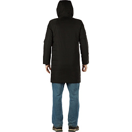 Куртка-парка рабочая зимняя мужская черная (размер 50, рост 176-182)