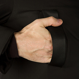 Куртка-парка рабочая зимняя мужская черная (размер 52, рост 176-182)