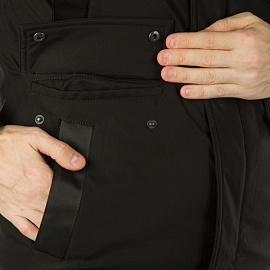 Куртка-парка рабочая зимняя мужская черная (размер 58, рост 176-182)