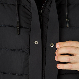 Куртка-парка рабочая зимняя мужская темно-синяя (размер 56, рост 176-182)