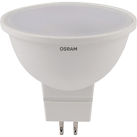 Лампа светодиодная Osram 6 Вт GU5.3 MR 6500 К 480 Лм матовая (5 штук в упаковке, 4058075584952)