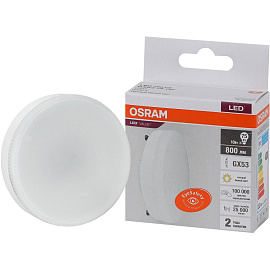 Лампа светодиодная Osram 12 Вт GX53 GX 4000 К 960 Лм матовая (4058075582187)