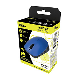 Мышь беспроводная Ritmix RMW-502 синяя (80000934)