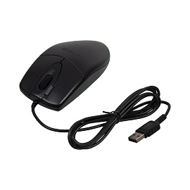 Мышь проводная A4tech OP-620DS черная (OP-620DS)
