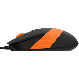 Мышь проводная A4Tech Fstyler FM10S чёрная/оранжевая (FM10S USB ORANGE)