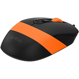 Мышь проводная A4Tech Fstyler FM10S чёрная/оранжевая (FM10S USB ORANGE)