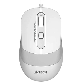 Мышь проводная A4Tech Fstyler FM10S белая/серая (FM10S USB WHITE)
