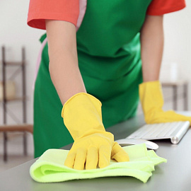 Перчатки латексные Paclan Professional желтые (размер 8, М) фото Перчатки латексные Paclan Professional желтые (размер 8, М)