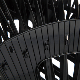 Лоток вертикальный веерный для бумаг Attache Economy 230 мм пластиковый черный 6 отделений