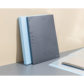 Папка файловая Комус Русская серия Mountain 20 файлов 17/0.9 A4 серая