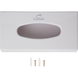 Диспенсер для салфеток Luscan настольный пластиковый белый