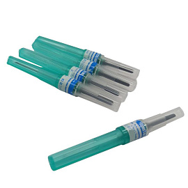 Игла двусторонняя Kometaline 21G (0.8x38 мм) зеленая (100 штук в упаковке)