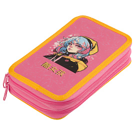 Пенал 2 отделения, 190*110 ArtSpace "Kawaii", ламинированный картон