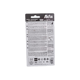 Герметик силиконовый Akfix 100E универсальный позрачный 50 мл