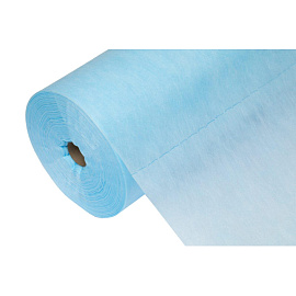 Простыня одноразовая White line нестерильная в рулоне с перфорацией 200 x 80 см (голубая, 100 штук в рулоне)