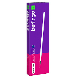 Стержень шариковый Berlingo "Color Zone stick", "Ultra" синий, 0,7мм, длина письма 2500м, пакет