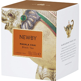 Чай листовой черный Newby Masala Chai 100 г (кардамон)