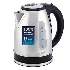 Чайник электрический Scarlett SC-EK21S75 серебристый