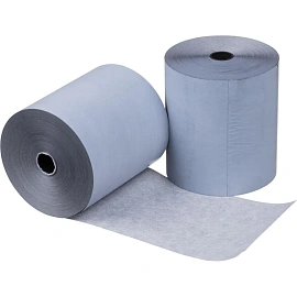 Чековая лента из термобумаги намотка 70 м диаметр 70 мм втулка 12 мм (45 штук в упаковке)