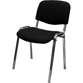 Стул офисный Easy Chair Изо PC 10 чёрный ткань металл с имитацией под хром (1905631)