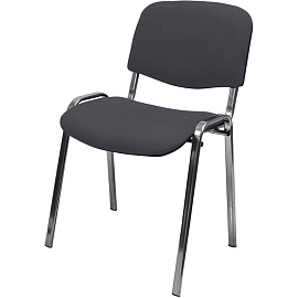Стул офисный Easy Chair Изо PC 10 серый ткань металл с имитацией под хром (1905632)
