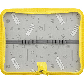 Пенал односекционный Комус класс Iron Bird синий