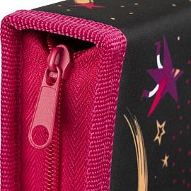 Пенал односекционный Комус Класс Звездное небо черный