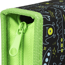 Пенал односекционный Комус Класс Cosmo Battle черный