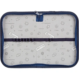 Пенал односекционный Комус Класс Motor Sports серый