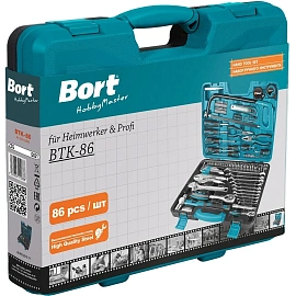 Набор инструмента универсальный Bort BTK-86 86 предметов (93412888)