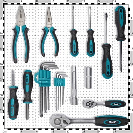 Набор инструмента универсальный Bort BTK-86 86 предметов (93412888)