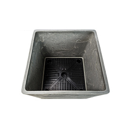 Горшок для цветов GreenShip 23 л светлый древесный уголь (30x30 см)