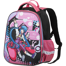 Рюкзак ортопедический Комус Класс Rainbow Anime Game розовый