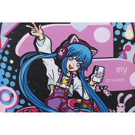 Рюкзак ортопедический Комус Класс Rainbow Anime Game розовый