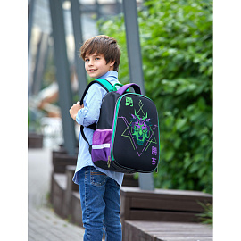 Рюкзак ортопедический Комус Класс Rainbow Cамурай черный