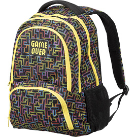 Рюкзак ортопедический Комус Класс Sunrise Tetris черный